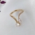 Anel Elegante Gota - Hipoalergênico - 2 vezes mais ouro na internet