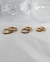 Trio de argolas zircônias coloridas - Hipoalergênico - 2 vezes mais ouro - comprar online