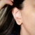 Brinco Ear Cuff com Zircônias - Hipoalergênico - 2 vezes mais ouro - comprar online