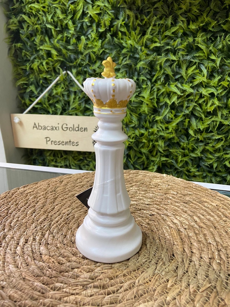 Rei Xadrez Branca - Comprar em Abacaxi Golden Presentes