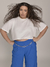 T Shirt Cropped Oversized Plus Size - comprar online