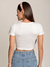 Blusa Cropped Com Regulagem Frontal