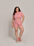 Conjunto De Moletinho Sem Felpa Neon Plus Size - los wear