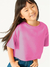 T Shirt Camiseta Cropped Infantil Básica