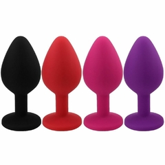 PLUG ANAL EM SILICONE AVELUDADO - Adulta Sex Shop | Melhor SexShop do Piauí