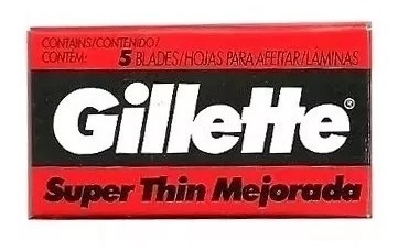 Gillette Roja Hoja Afeitar x5 und