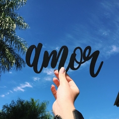 Lettering "amor"