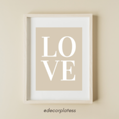 Placa decorativa “LOVE”