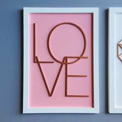 Placa decorativa "LOVE" G