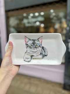 juego taza y bandeja gatito - tienda online