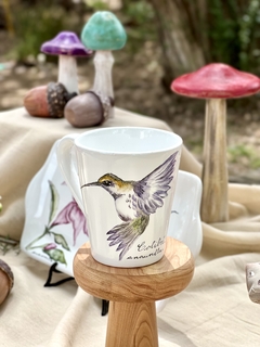 juego taza y bandeja Colibrí - Las Rupertas