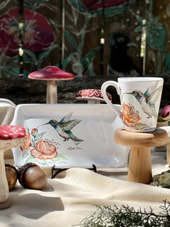 juego taza y bandeja Colibrí - comprar online