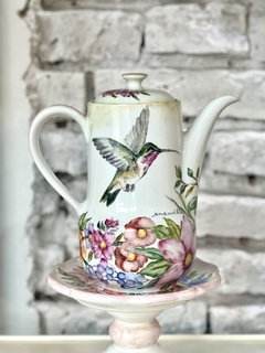 Tetera porcelana colibrí 800 cc - tienda online