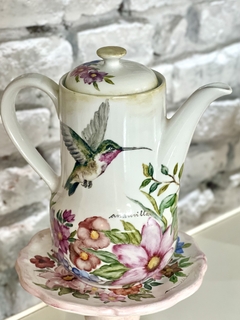 Tetera porcelana colibrí 800 cc