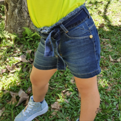 Short Jeans com Cinto - comprar online