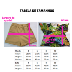 Conjunto Estampado com Shorts em Linho - loja online