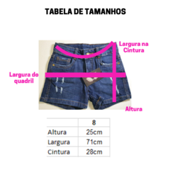 Shorts Jeans Rasgado Elastano - Princesa de Asas