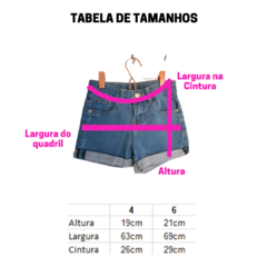 Shorts Jeans com elastano na internet