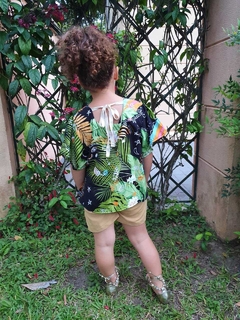 Conjunto Estampado com Shorts em Linho - loja online