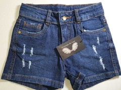 Shorts Jeans Rasgado Elastano