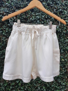 Imagem do Conjunto Shorts Off + Bata Tecido Jeans PUC