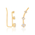 Brinco Rommanel Ear Cuff Com Cristais - 522731 - comprar online