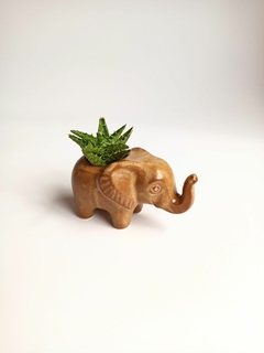 Vaso elefantinho - dourado - Cerâmica Priscilla Ramos