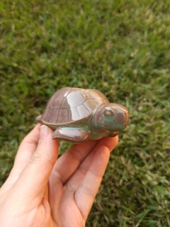 Vaso pequeno tartaruga - roxo/verde