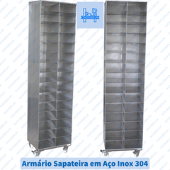 Armário Sapateira Inox 304 30 Pares 30 Colmeias