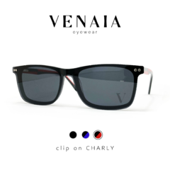 Clip on CHARLY Negro y rojo - comprar online