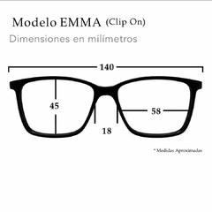 Clip on EMMA Transparente - comprar online