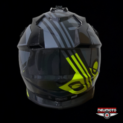 CASCO ONEAL 2 SERIES RL 2.0 RUSH GRAY NEON YELLOW - NeuMoto Argentina