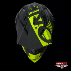 CASCO ONEAL 2 SERIES RL 2.0 RUSH GRAY NEON YELLOW - comprar online