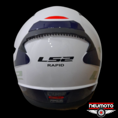 CASCO LS2 353 RAPID DRIVEWAY WHITE BLUE - NeuMoto Argentina