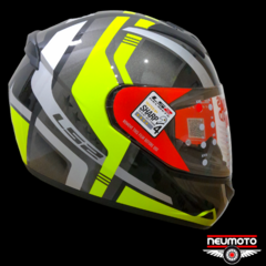 CASCO LS2 352 ROOKIE LOCUS HI-VIS YELLOW - NeuMoto Argentina