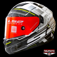 CASCO LS2 320 STREAM SCAPE WHI BLACK - NeuMoto Argentina