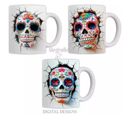 TAZA DIA DE MUERTOS 80