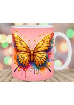 taza mariposa 18