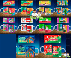 imagenes coloridas navidad para sublimar - comprar en línea