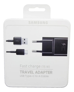 CARREGADOR ORIGINAL SAMSUNG TIPO C  - TA20B - 15w - TURBO