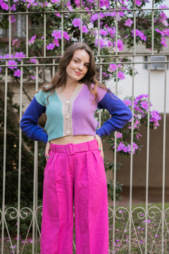 TRICOT CARDIGAN PEONY