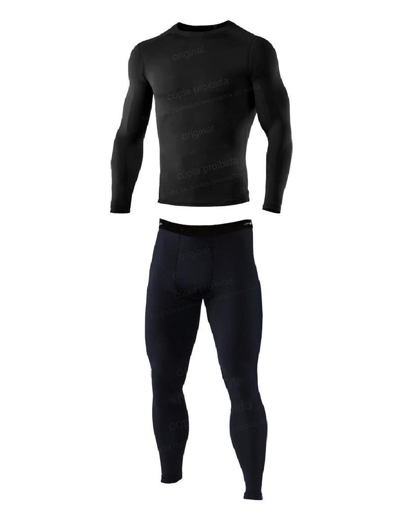 Conjunto Rashguard Leg Masculino T rmico Masculino de Compress o