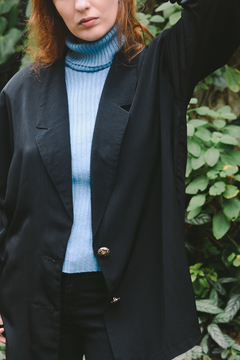 Blazer preto vintage anos 1980