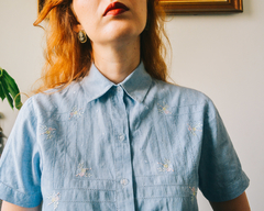 Camisa vintage bordada - loja online