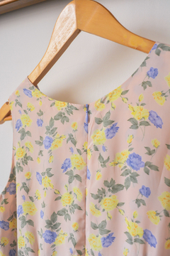 Vestido Longo Vintage Floral - loja online