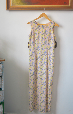 Vestido Longo Vintage Floral - comprar online