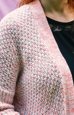 Casaco Tricot Rosa Zara