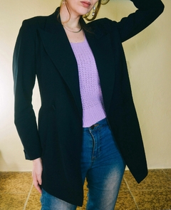 Blazer Lita Mortari Alfaiataria Vintage Preto - loja online