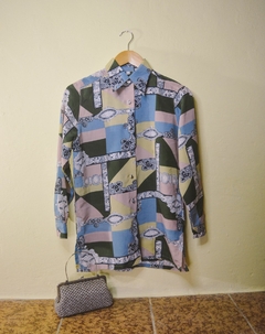 Camisa Manga Longa Estampa Colorida - loja online