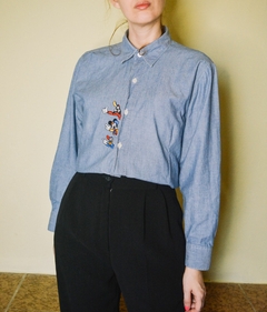 Camisa Vintage Bordada Mickey - loja online